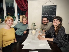 Gruppe im Restaurant